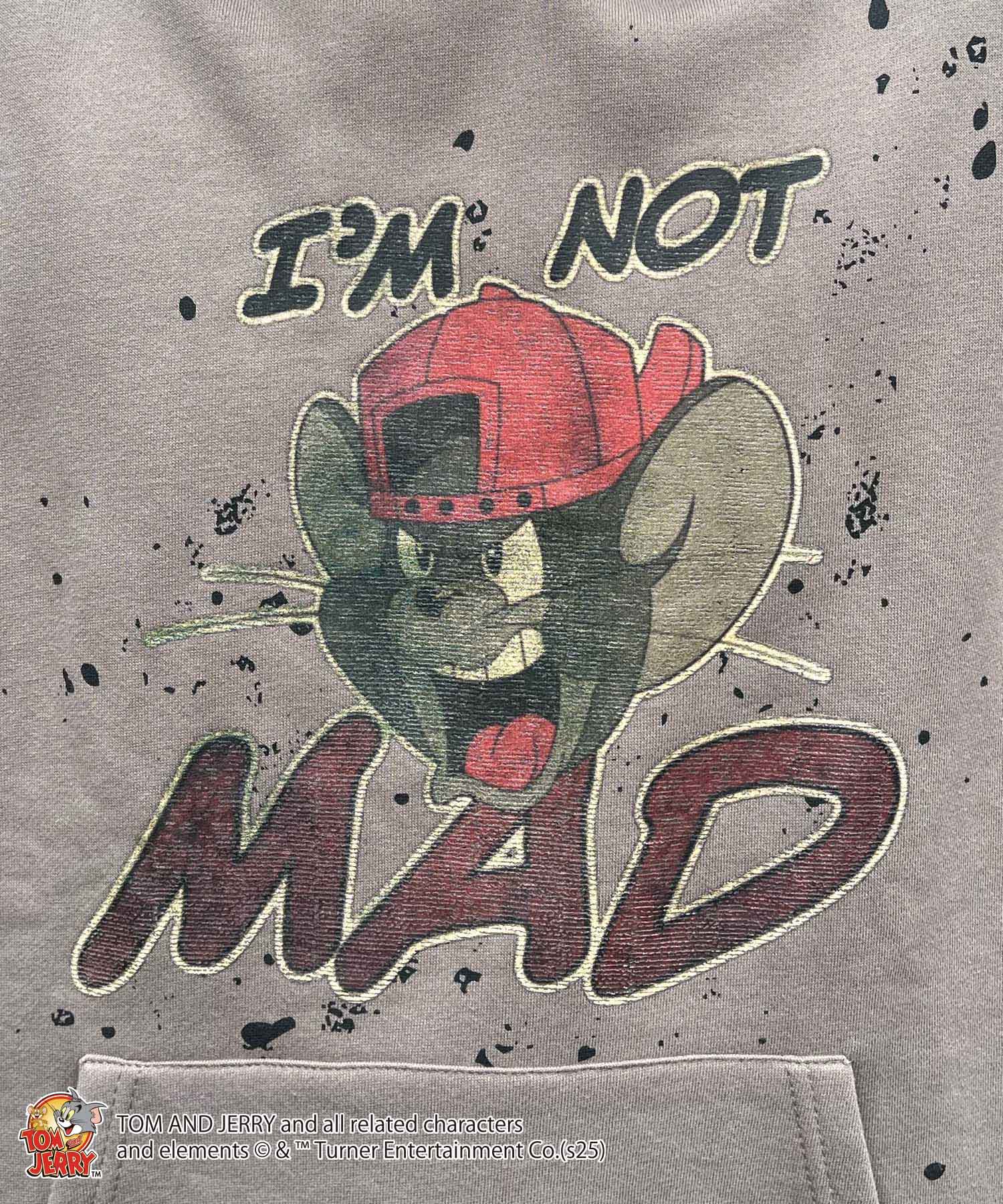 【TOM&JERRY / トムとジェリー】グランジ プリントパーカー