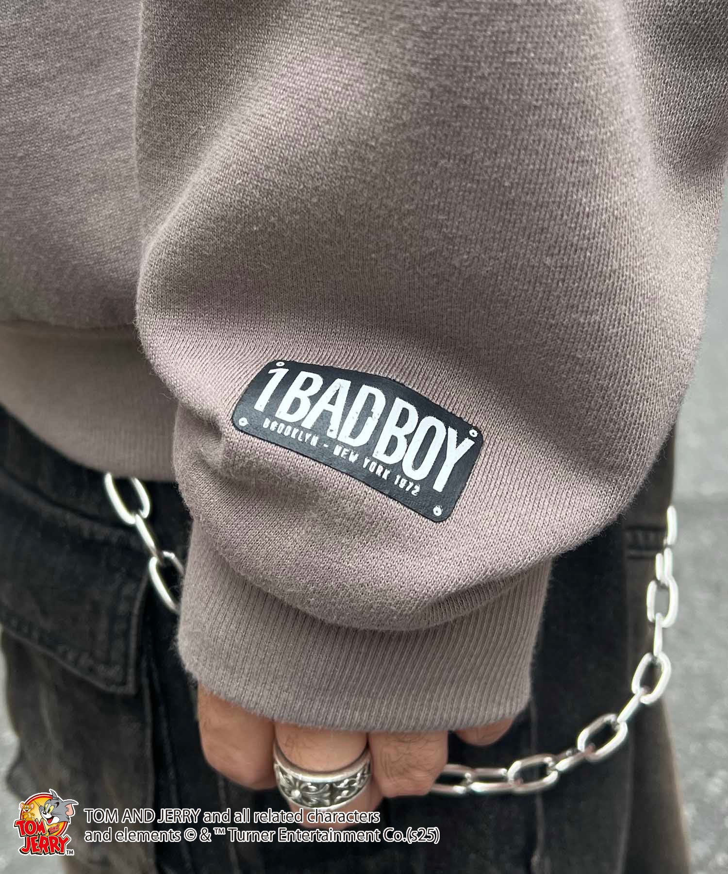 【TOM&JERRY / トムとジェリー】グランジ プリントパーカー