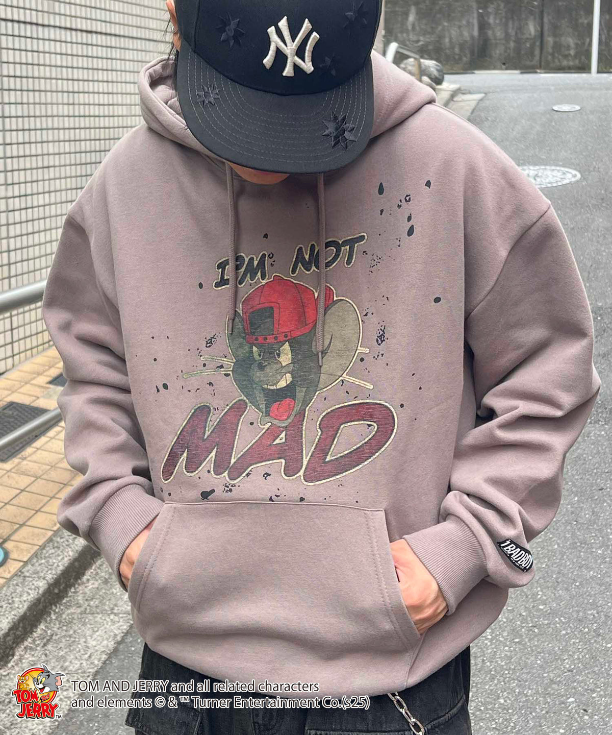 【TOM&JERRY / トムとジェリー】グランジ プリントパーカー