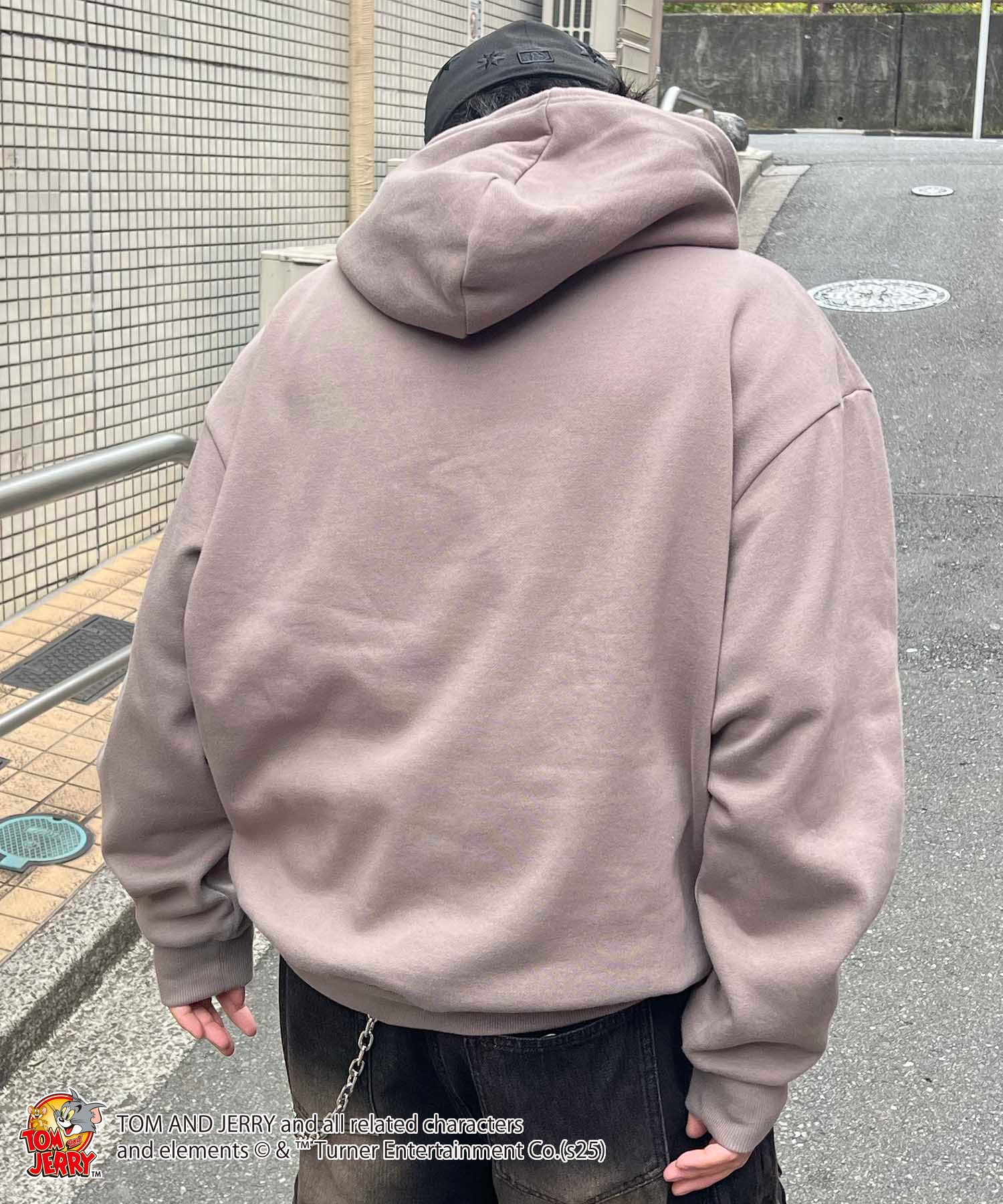 【TOM&JERRY / トムとジェリー】グランジ プリントパーカー