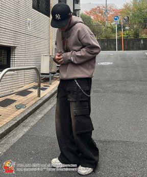 【TOM&JERRY / トムとジェリー】グランジ プリントパーカー