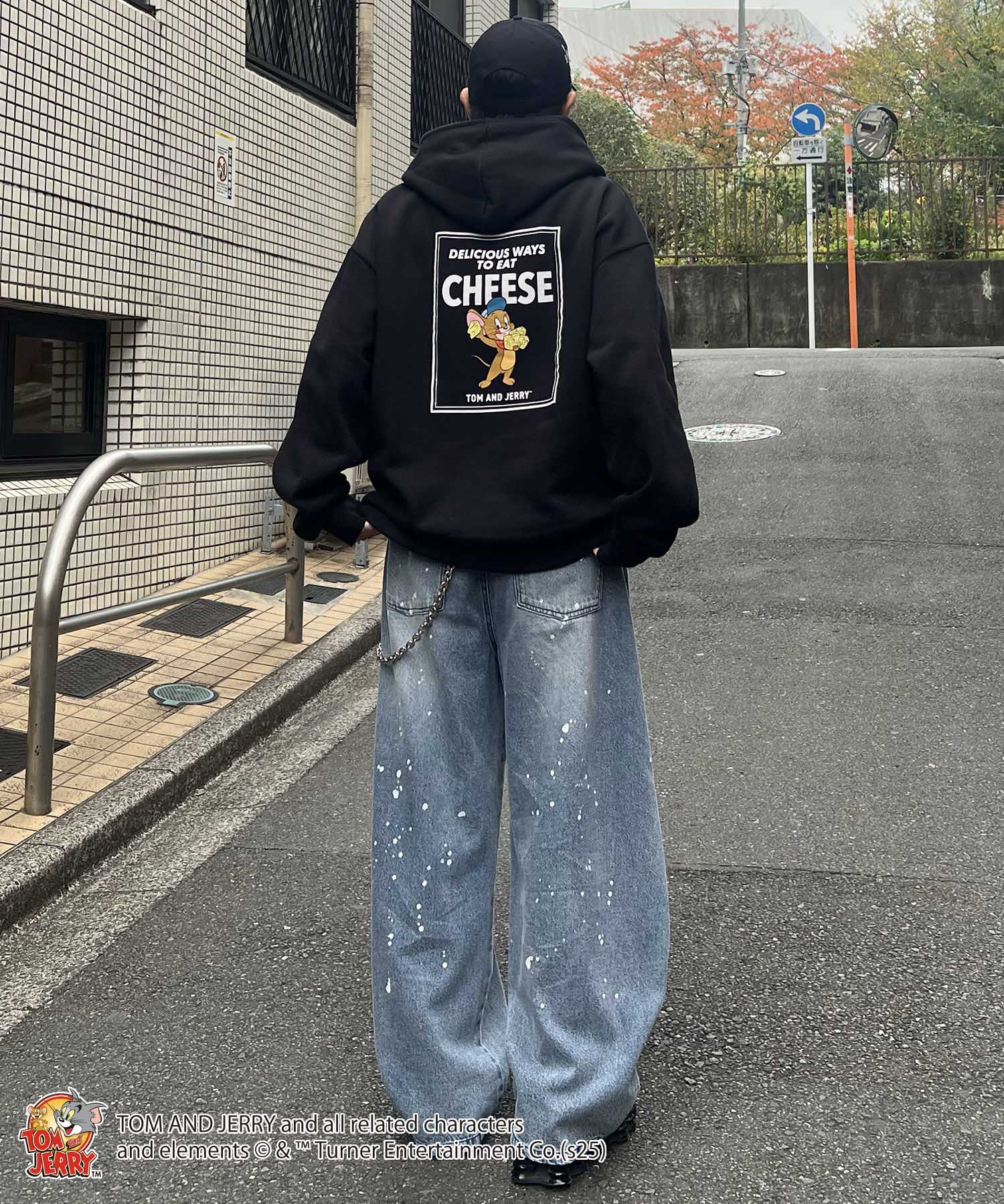 【TOM&JERRY / トムとジェリー】バックプリントパーカー