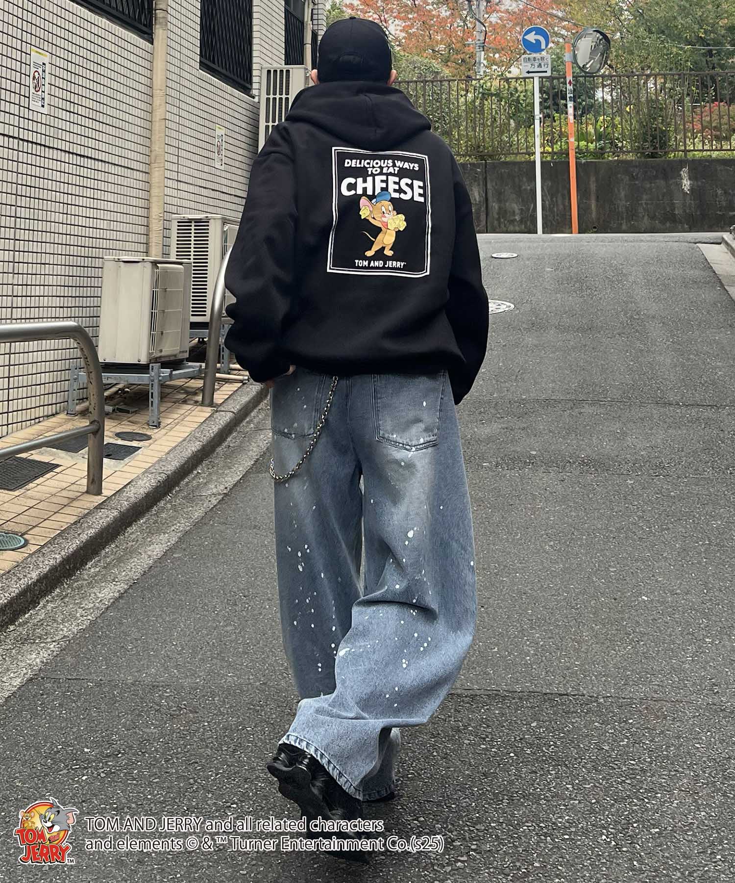 【TOM&JERRY / トムとジェリー】バックプリントパーカー