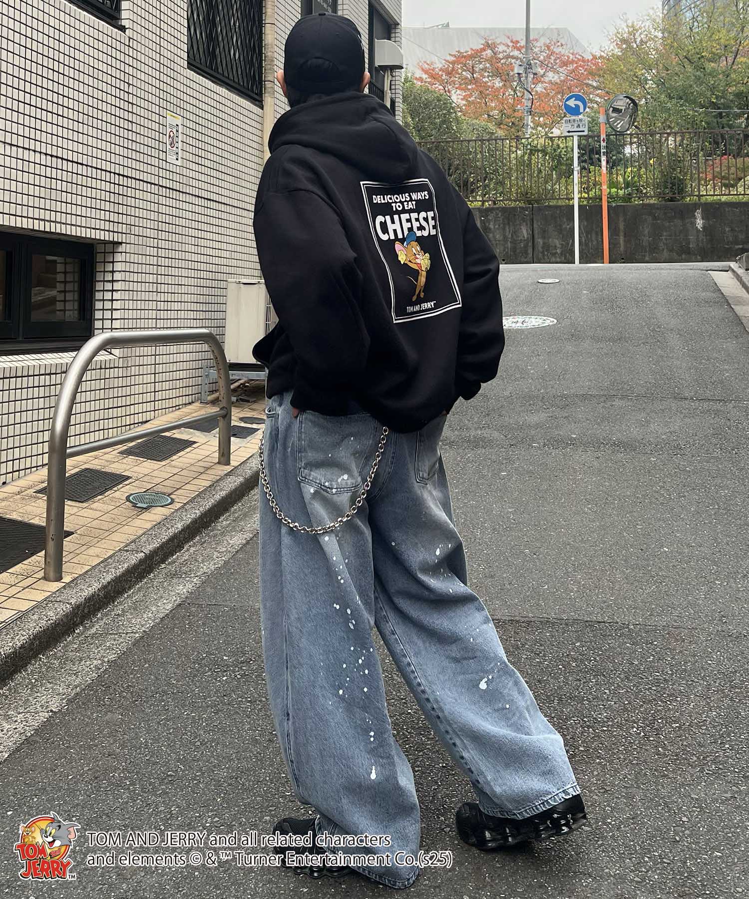 【TOM&JERRY / トムとジェリー】バックプリントパーカー