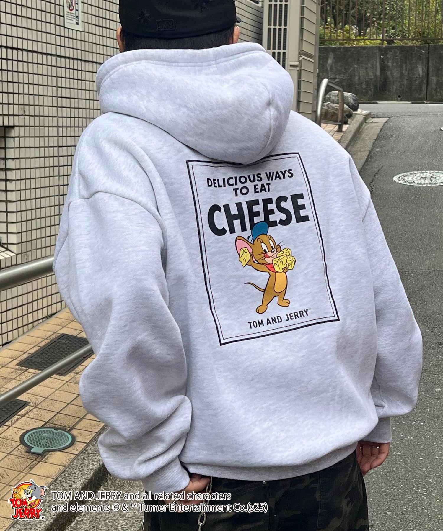 【TOM&JERRY / トムとジェリー】バックプリントパーカー