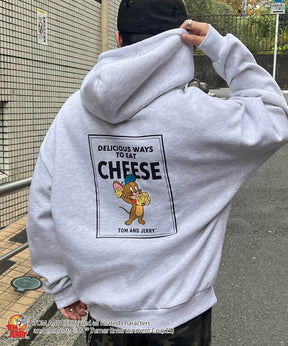 【TOM&JERRY / トムとジェリー】バックプリントパーカー