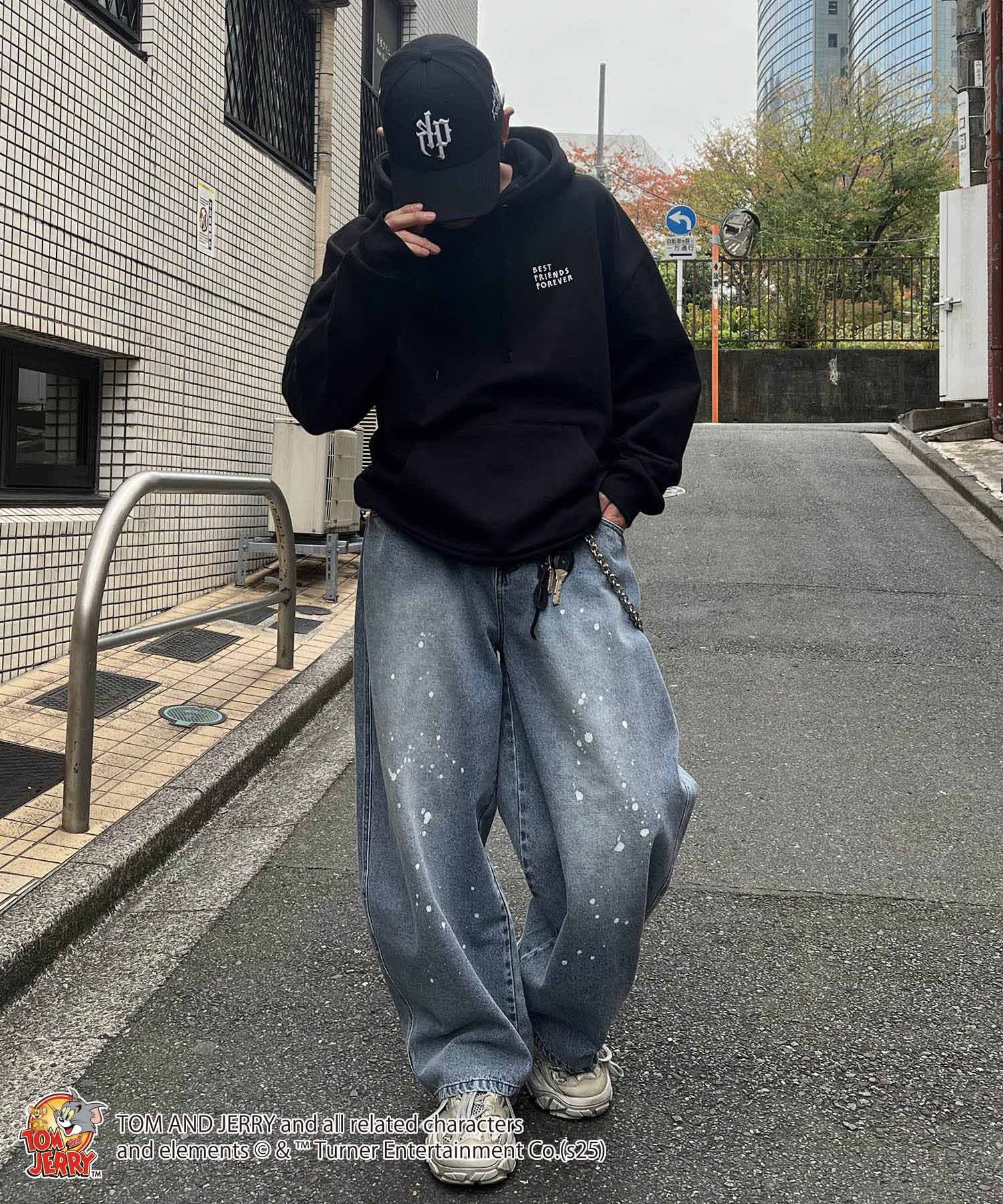 【TOM&JERRY / トムとジェリー】バックスタイル プリントパーカー