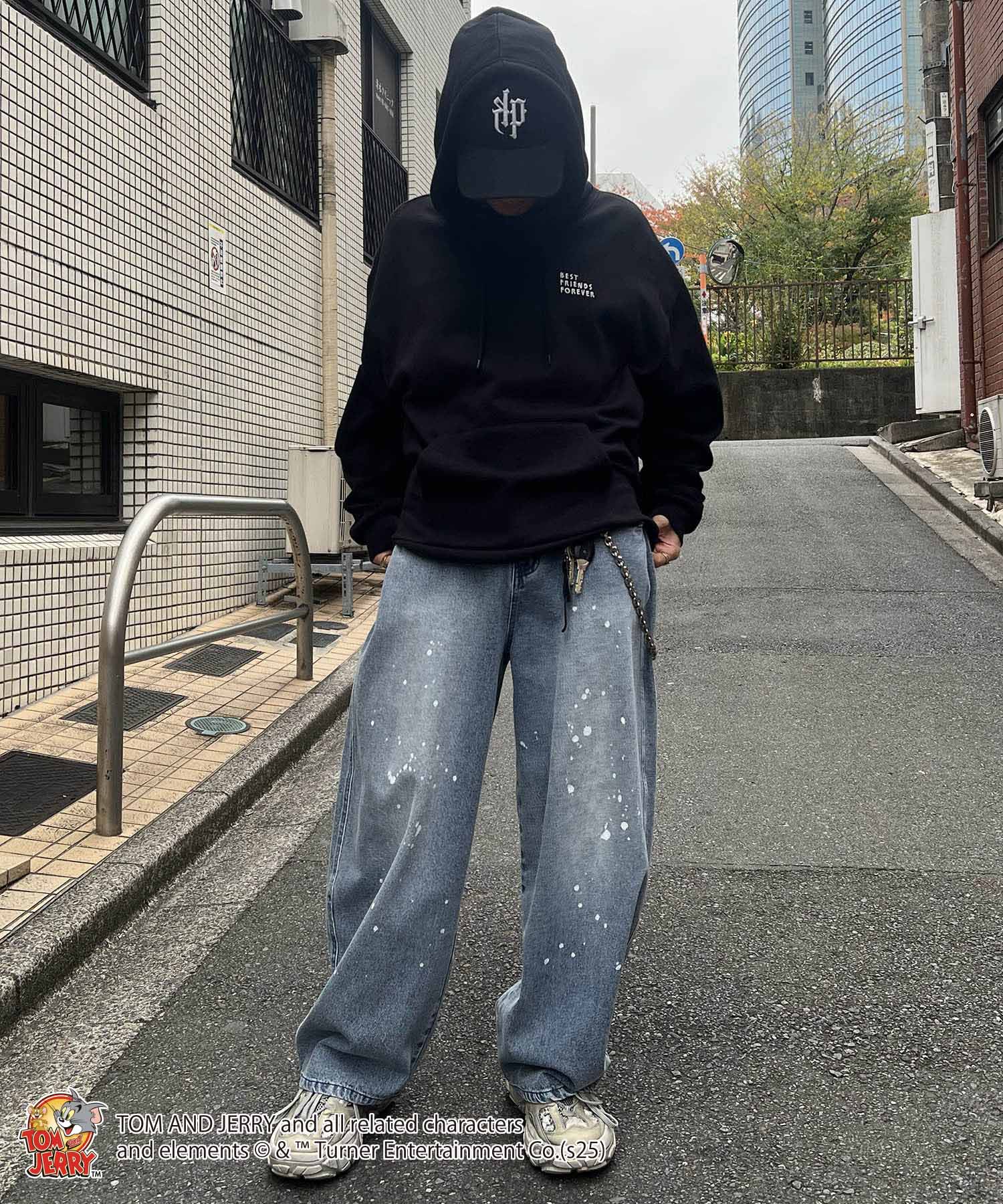 【TOM&JERRY / トムとジェリー】バックスタイル プリントパーカー