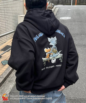 【TOM&JERRY / トムとジェリー】バックスタイル プリントパーカー