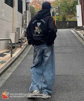 【TOM&JERRY / トムとジェリー】バックスタイル プリントパーカー