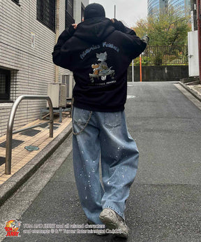 【TOM&JERRY / トムとジェリー】バックスタイル プリントパーカー