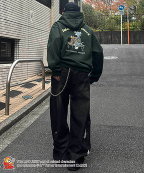 【TOM&JERRY / トムとジェリー】バックスタイル プリントパーカー