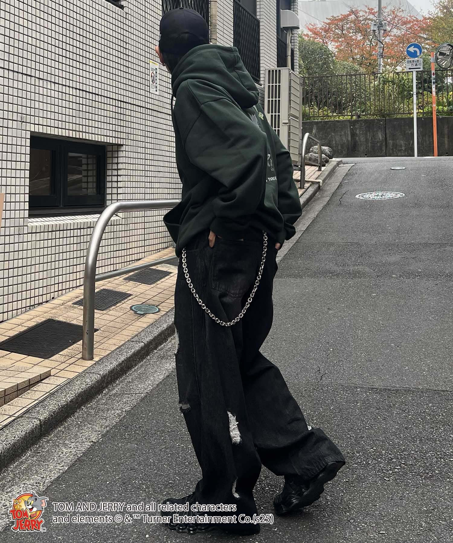 【TOM&JERRY / トムとジェリー】バックスタイル プリントパーカー