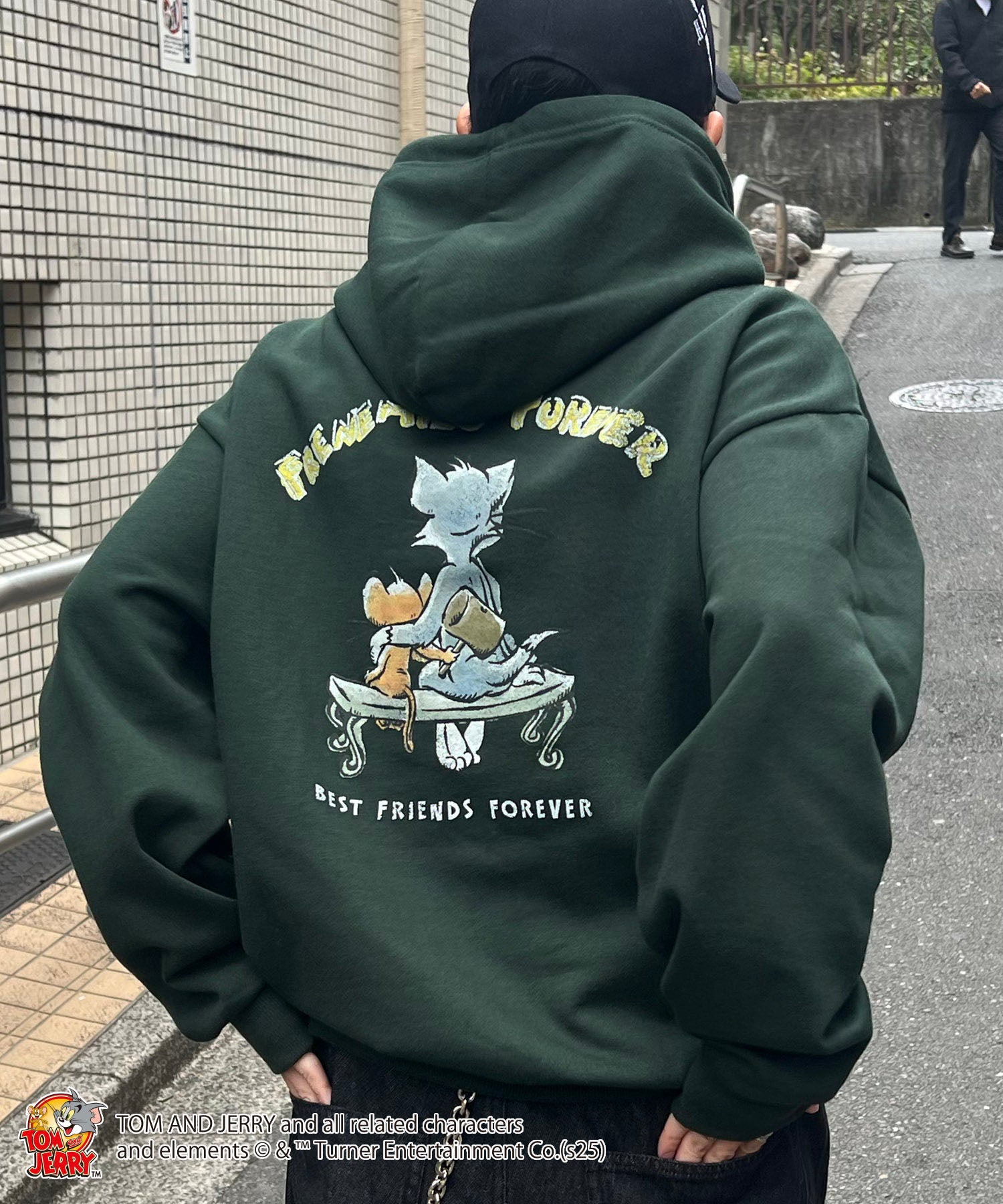 【TOM&JERRY / トムとジェリー】バックスタイル プリントパーカー