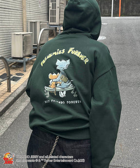 【TOM&JERRY / トムとジェリー】バックスタイル プリントパーカー