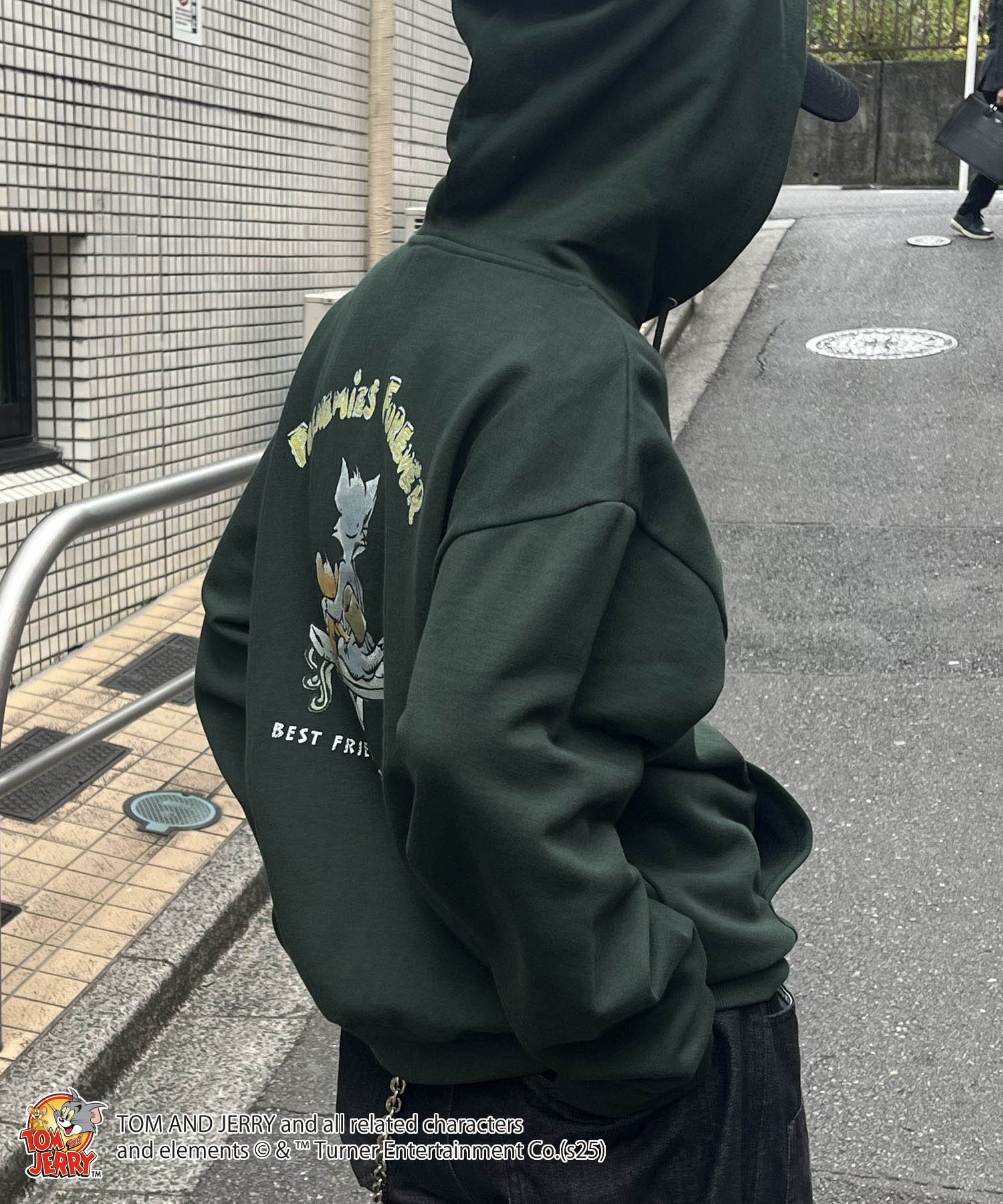 【TOM&JERRY / トムとジェリー】バックスタイル プリントパーカー