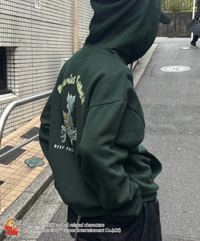 【TOM&JERRY / トムとジェリー】バックスタイル プリントパーカー