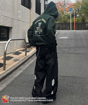 【TOM&JERRY / トムとジェリー】バックスタイル プリントパーカー