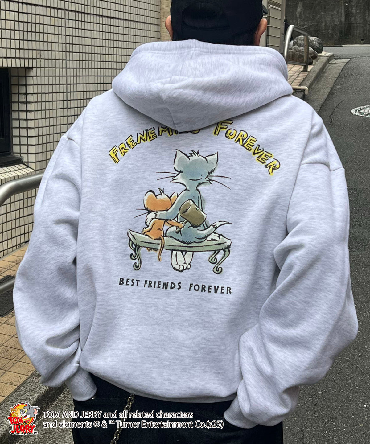 【TOM&JERRY / トムとジェリー】バックスタイル プリントパーカー