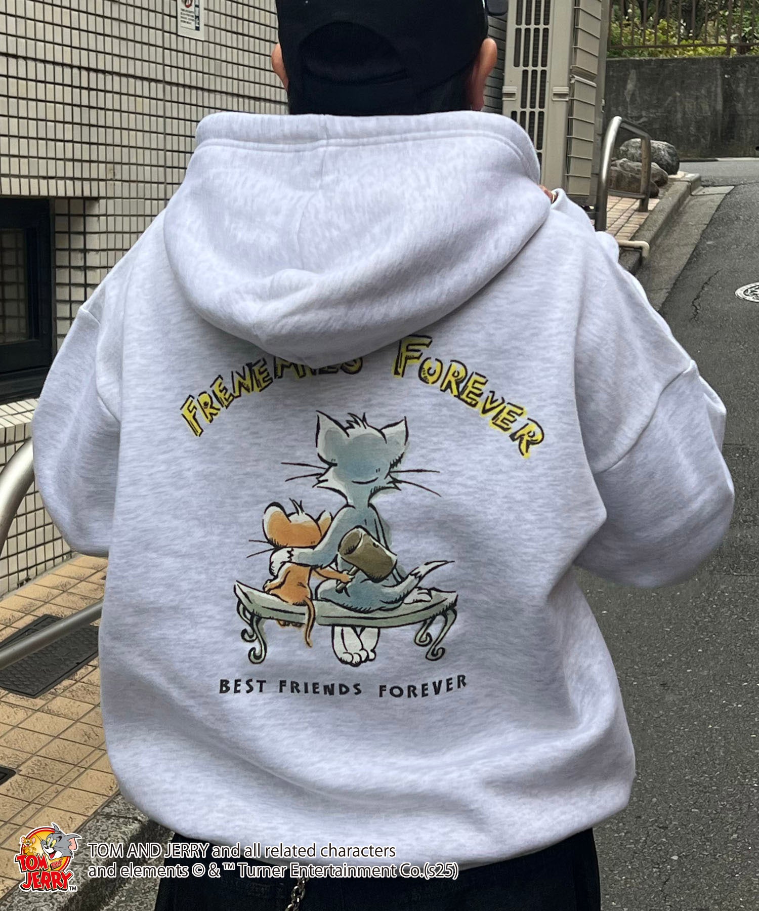 【TOM&JERRY / トムとジェリー】バックスタイル プリントパーカー