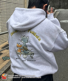 【TOM&JERRY / トムとジェリー】バックスタイル プリントパーカー