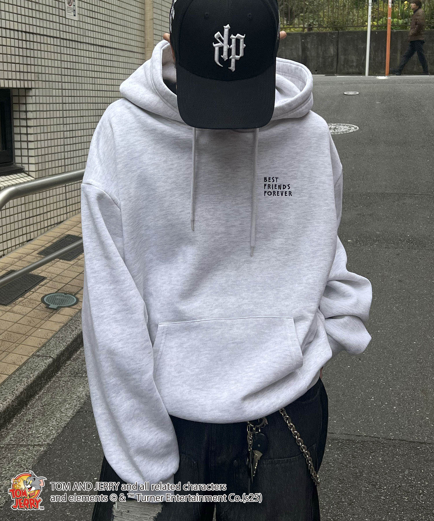 【TOM&JERRY / トムとジェリー】バックスタイル プリントパーカー