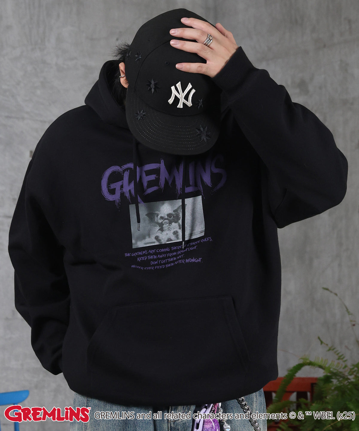 【GREMLINS / グレムリン】ヴィンテージライク レトロ映画 プリントパーカー