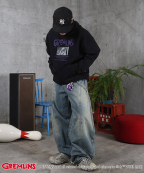 【GREMLINS / グレムリン】ヴィンテージライク レトロ映画 プリントパーカー