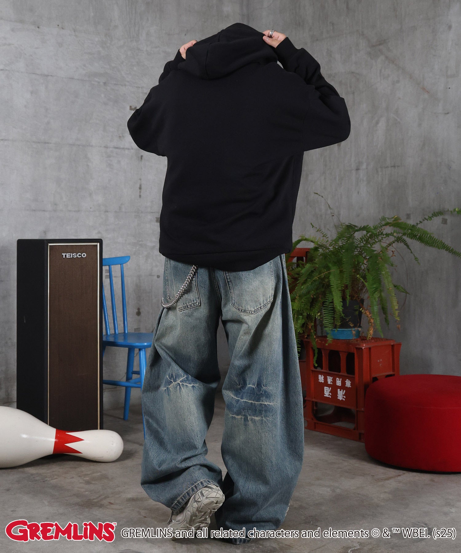 【GREMLINS / グレムリン】ヴィンテージライク レトロ映画 プリントパーカー