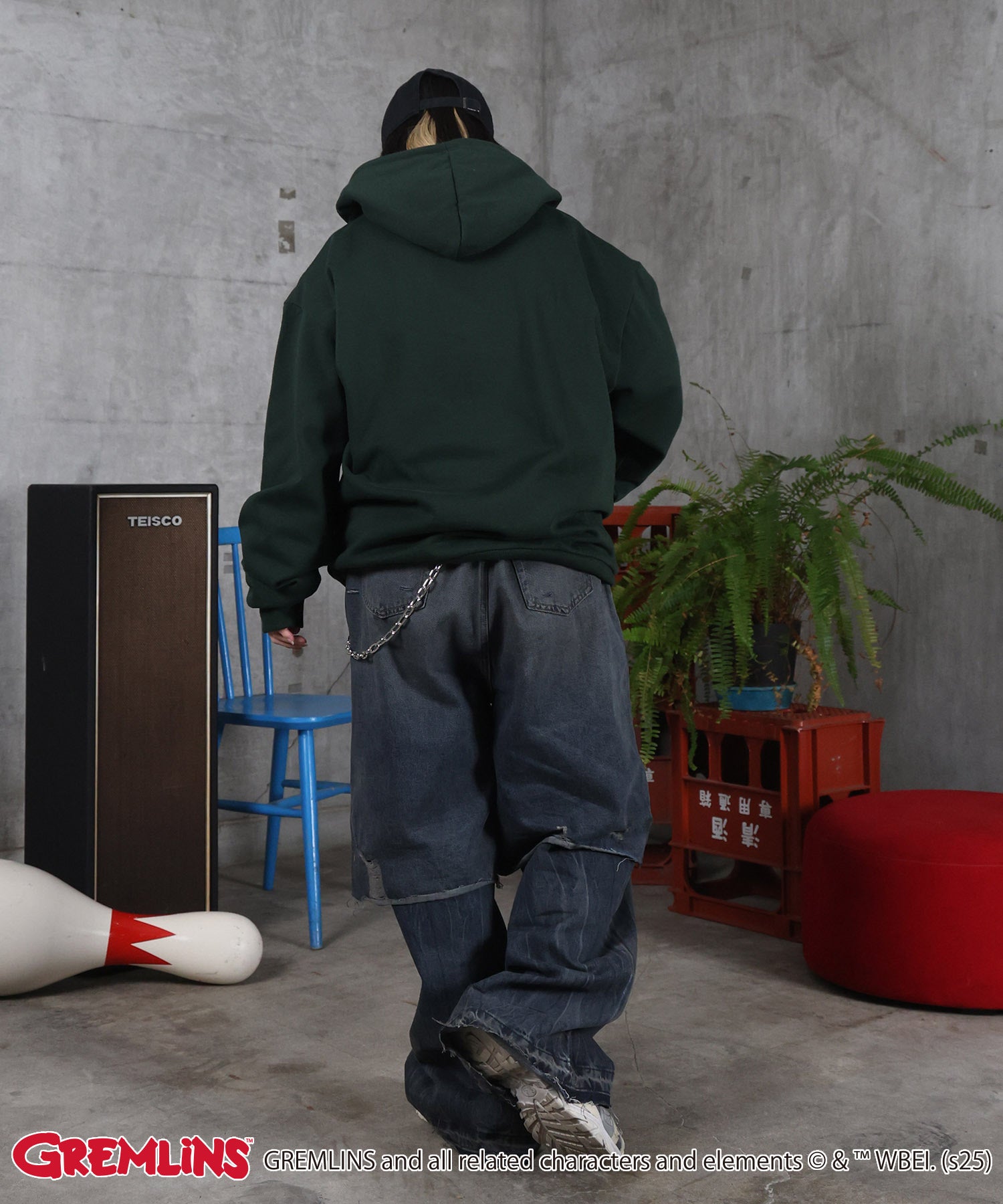 【GREMLINS / グレムリン】ヴィンテージライク レトロ映画 プリントパーカー