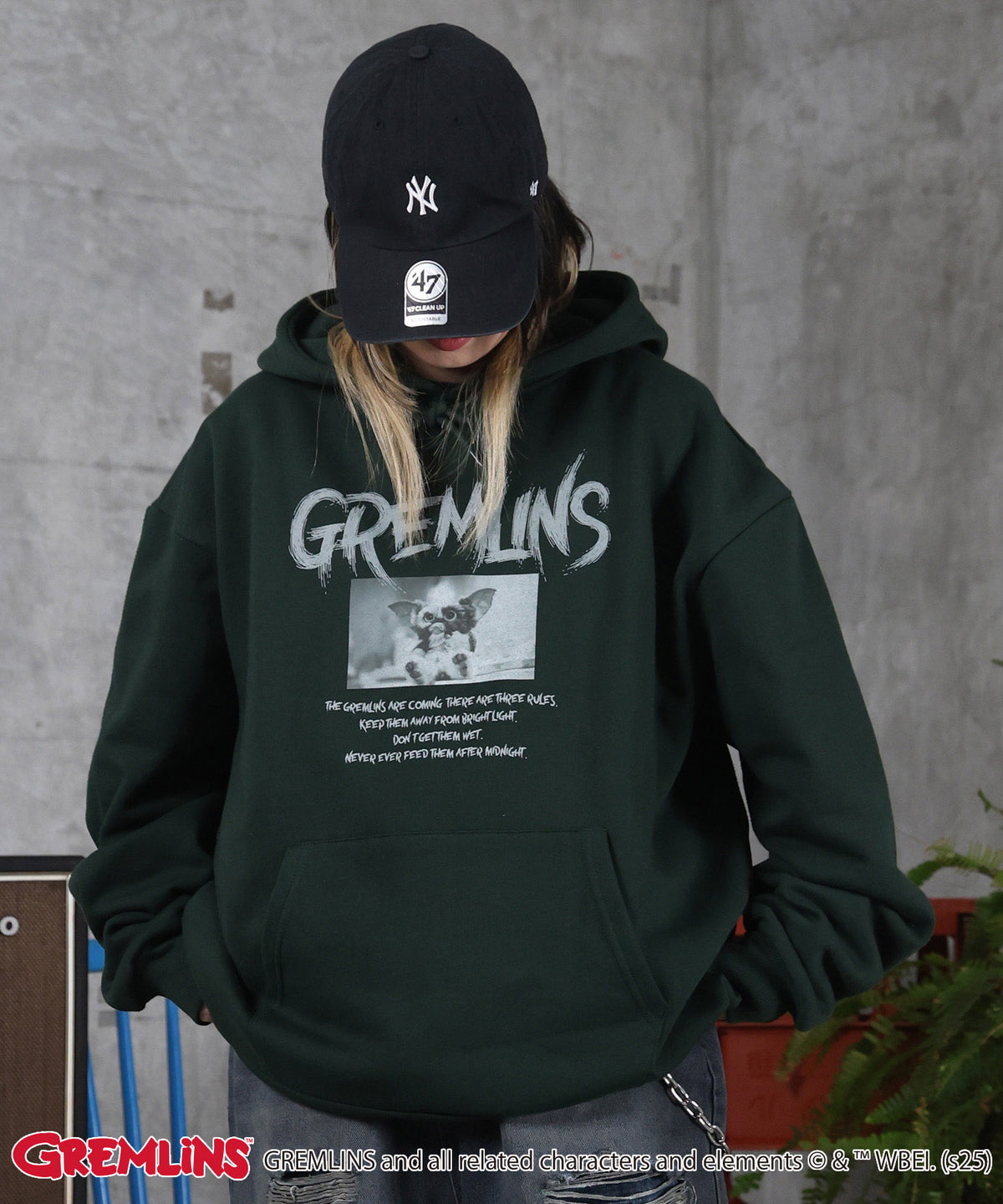 【GREMLINS / グレムリン】ヴィンテージライク レトロ映画 プリントパーカー