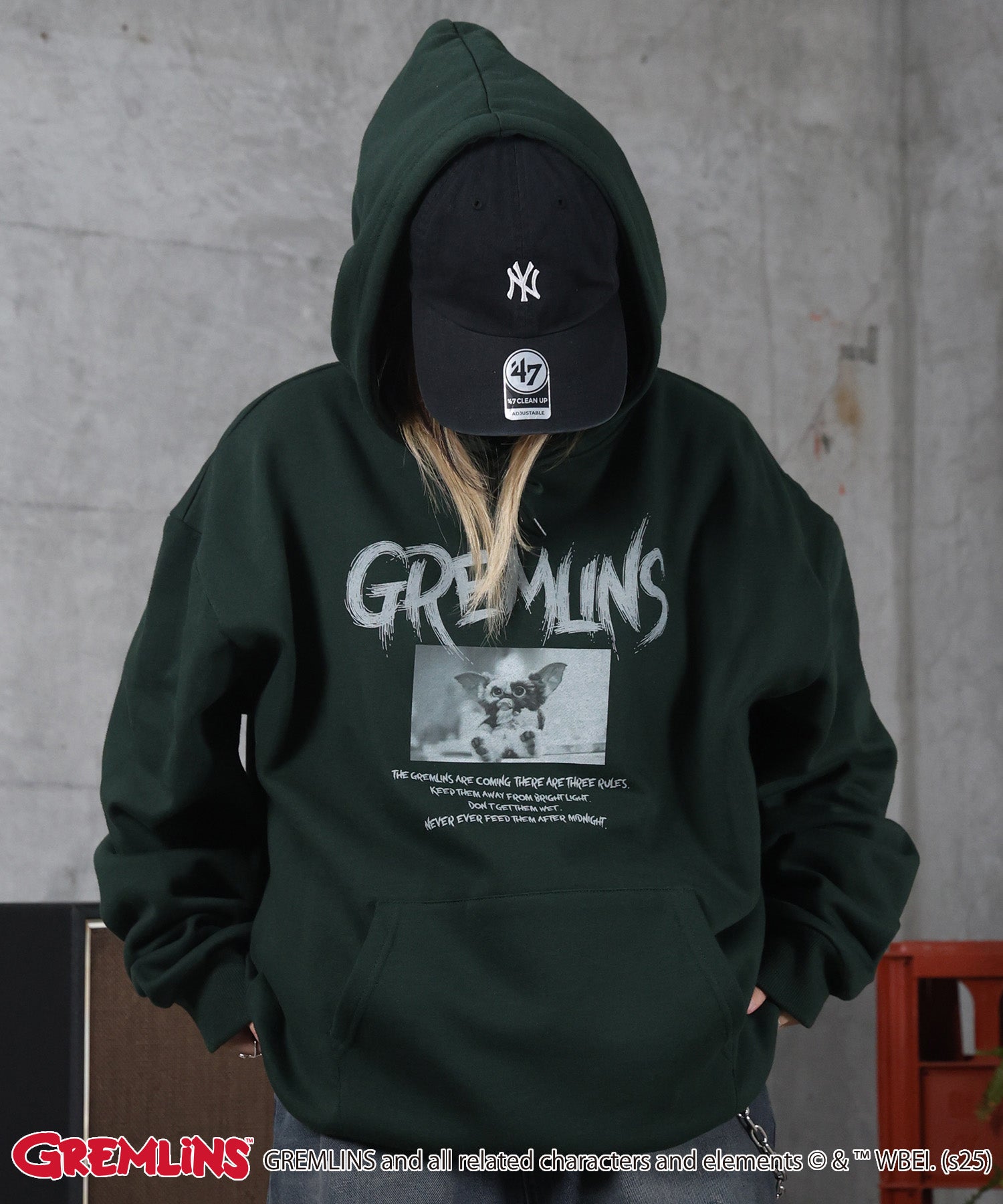 【GREMLINS / グレムリン】ヴィンテージライク レトロ映画 プリントパーカー