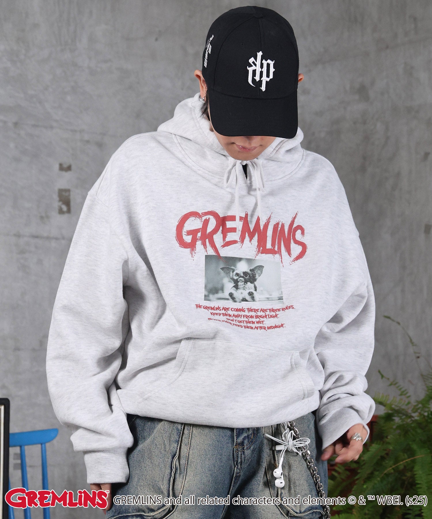 【GREMLINS / グレムリン】ヴィンテージライク レトロ映画 プリントパーカー
