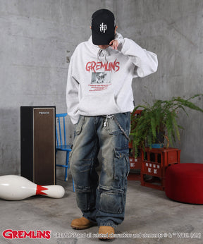 【GREMLINS / グレムリン】ヴィンテージライク レトロ映画 プリントパーカー