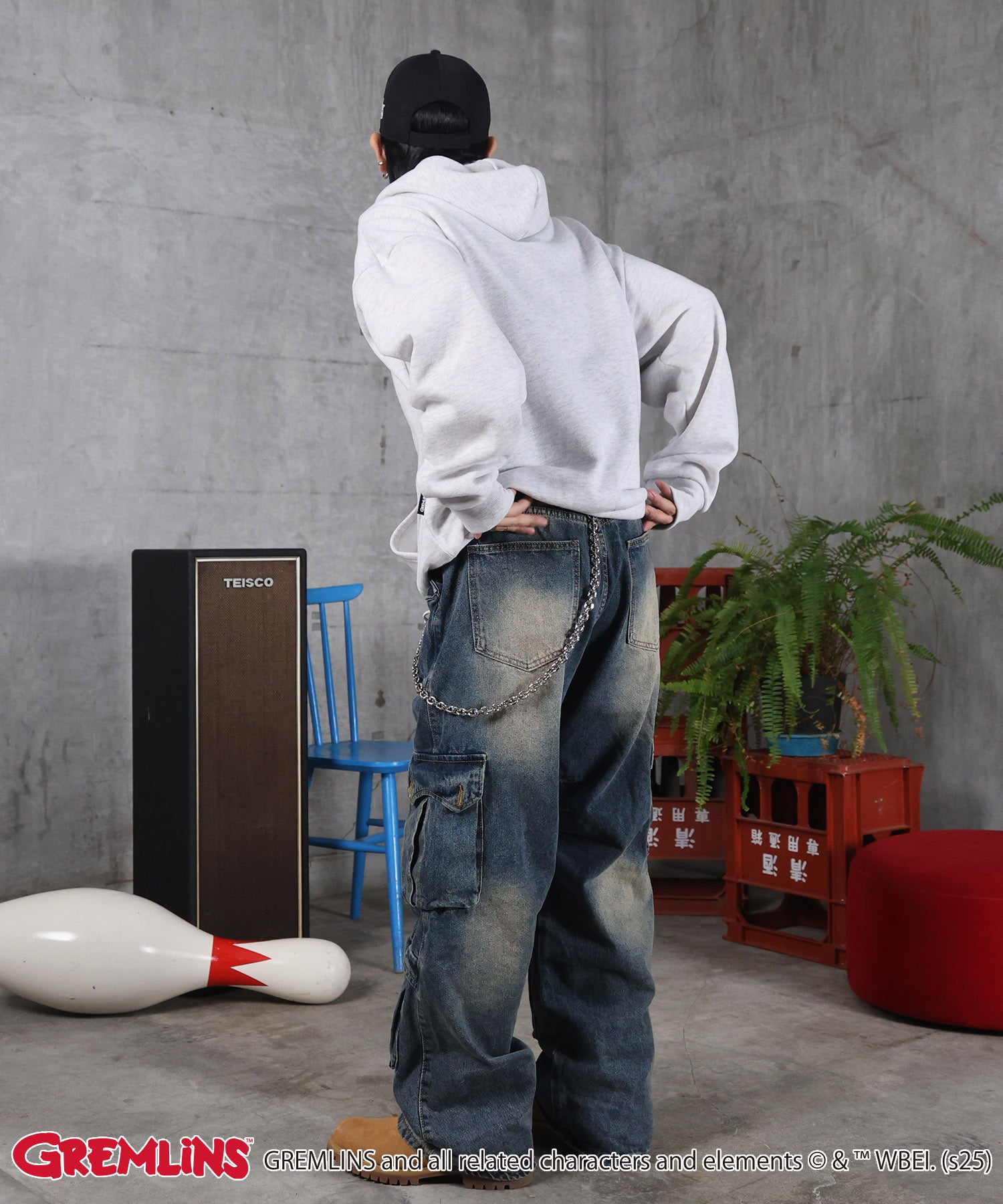 【GREMLINS / グレムリン】ヴィンテージライク レトロ映画 プリントパーカー