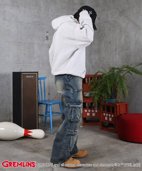 【GREMLINS / グレムリン】ヴィンテージライク レトロ映画 プリントパーカー