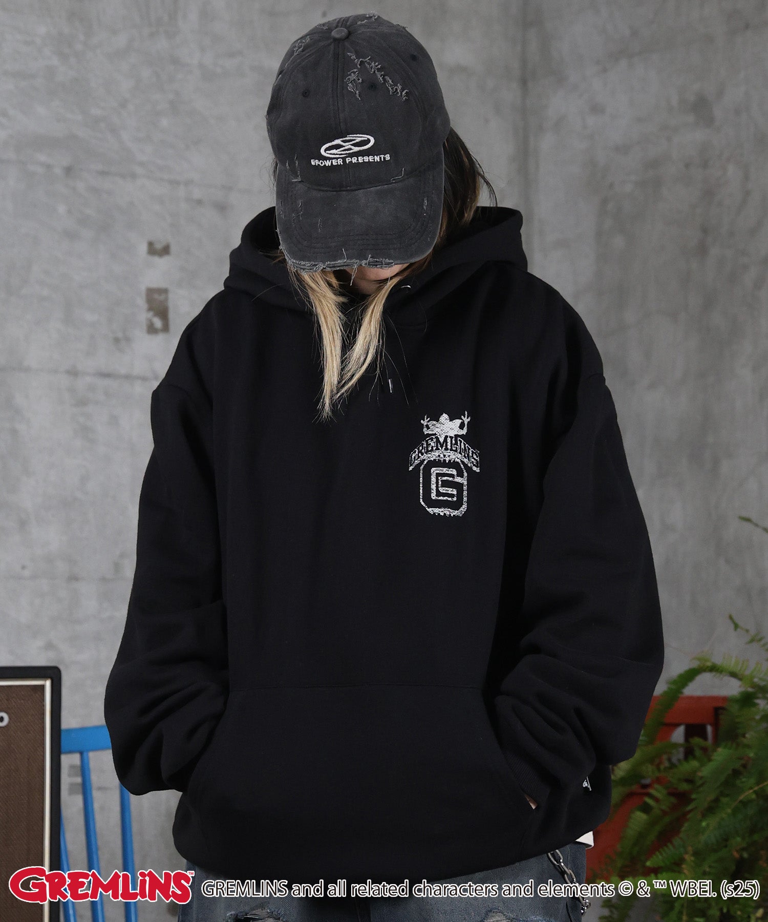 【GREMLINS / グレムリン】ヴィンテージライク レトロ映画 プリントパーカー