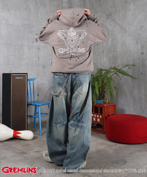 【GREMLINS / グレムリン】ヴィンテージライク レトロ映画 プリントパーカー