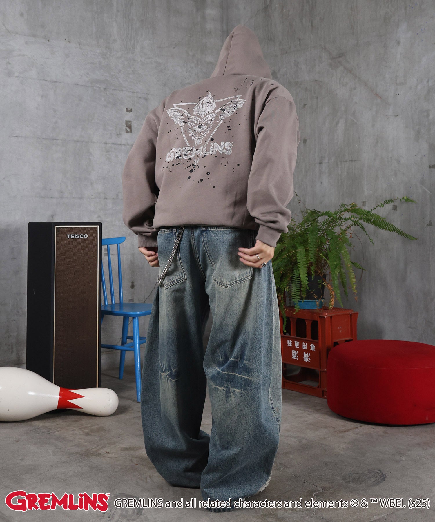 【GREMLINS / グレムリン】ヴィンテージライク レトロ映画 プリントパーカー