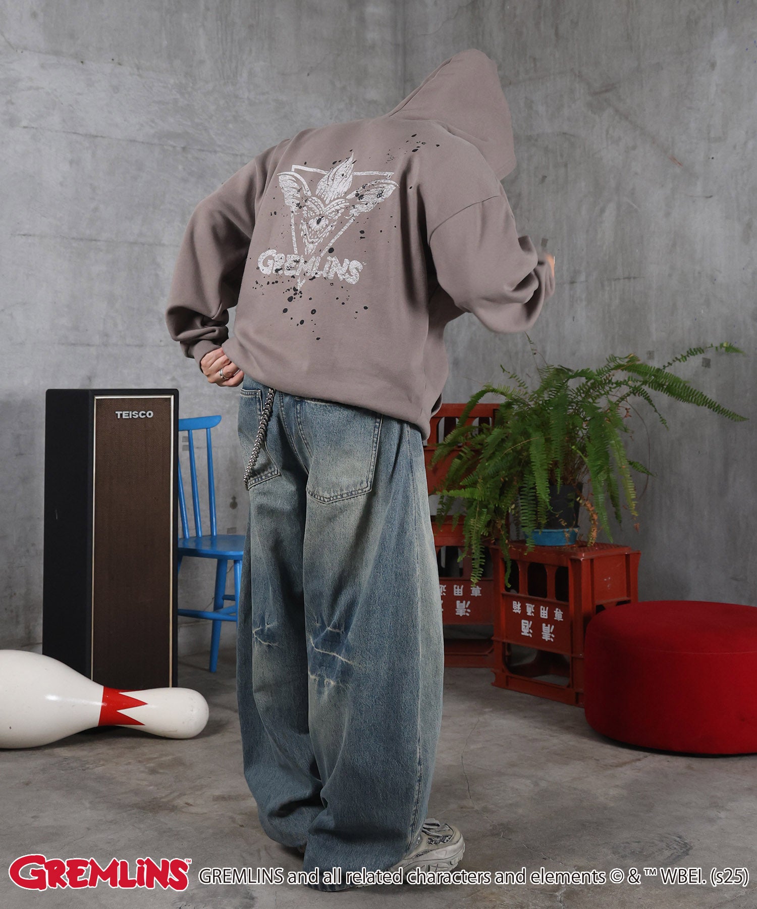 【GREMLINS / グレムリン】ヴィンテージライク レトロ映画 プリントパーカー