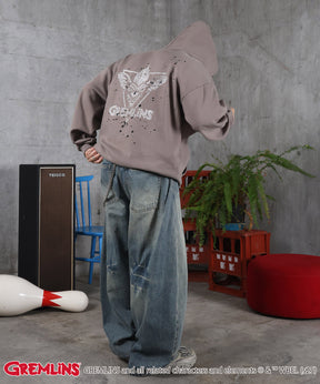 【GREMLINS / グレムリン】ヴィンテージライク レトロ映画 プリントパーカー