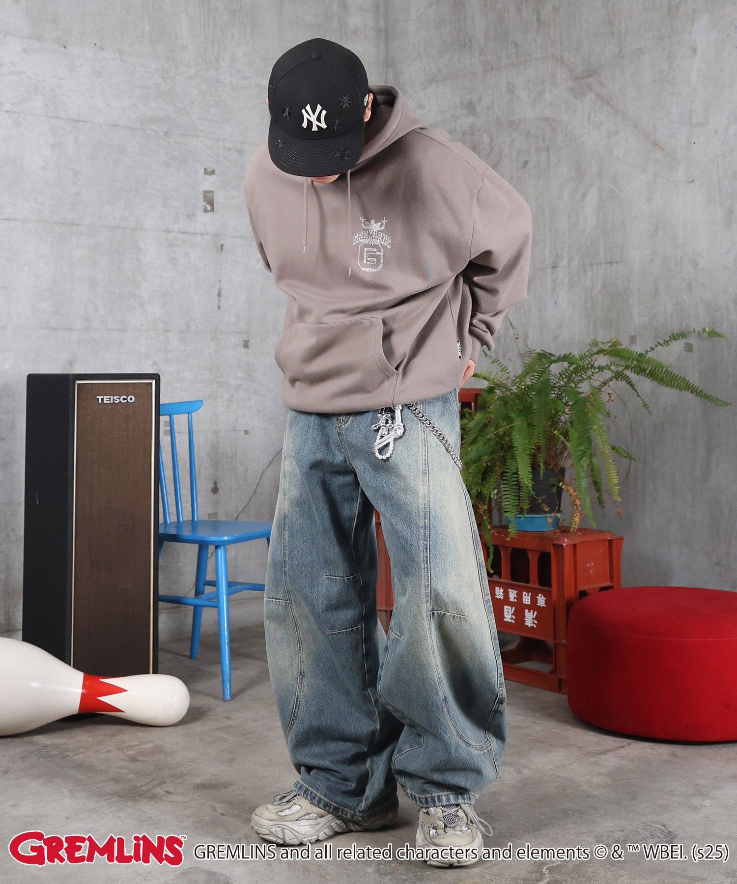 【GREMLINS / グレムリン】ヴィンテージライク レトロ映画 プリントパーカー