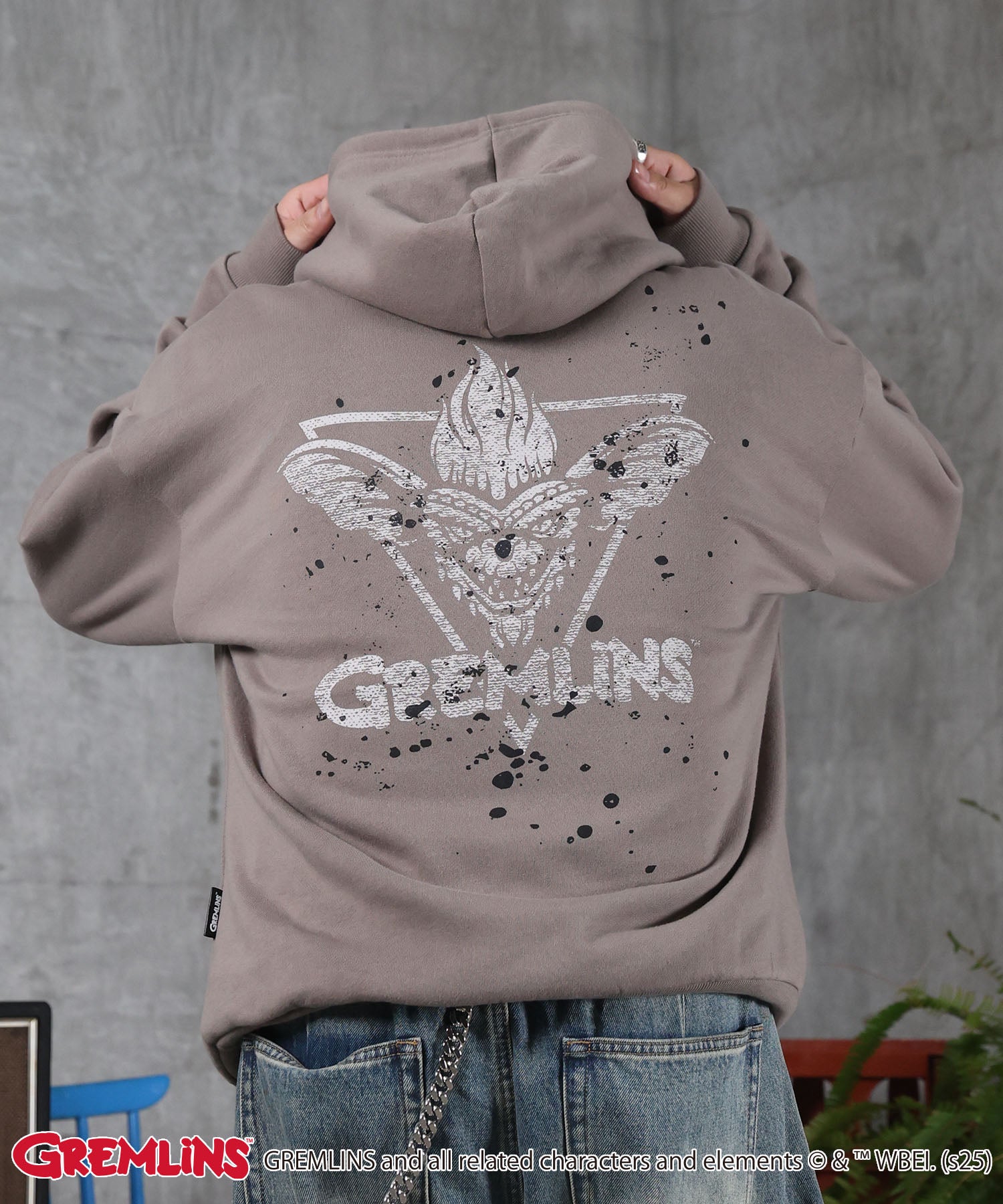【GREMLINS / グレムリン】ヴィンテージライク レトロ映画 プリントパーカー