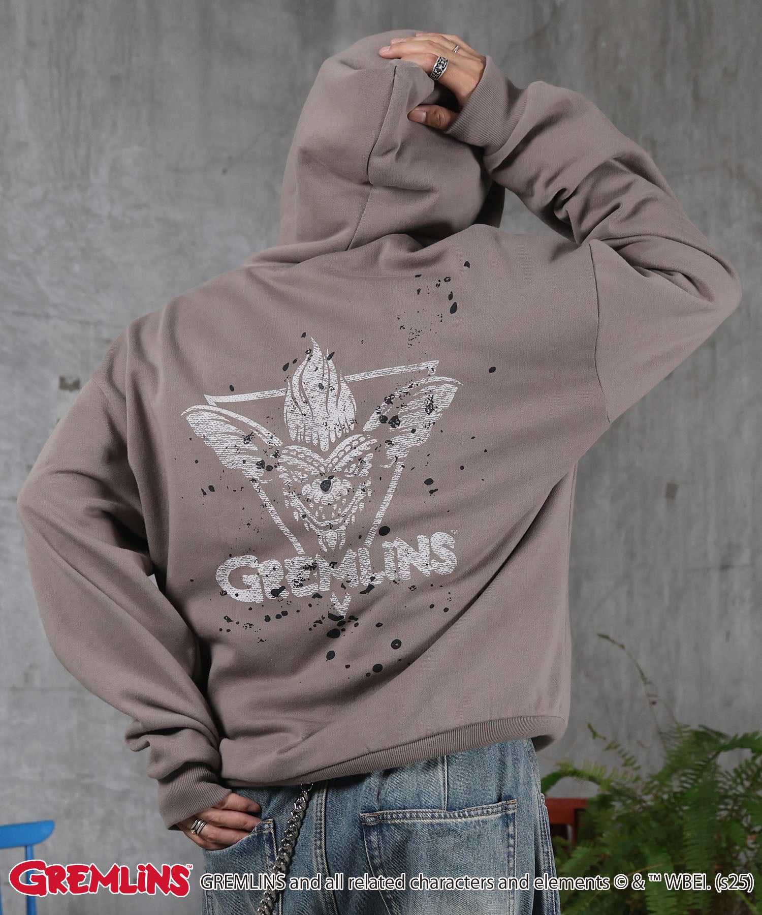 【GREMLINS / グレムリン】ヴィンテージライク レトロ映画 プリントパーカー