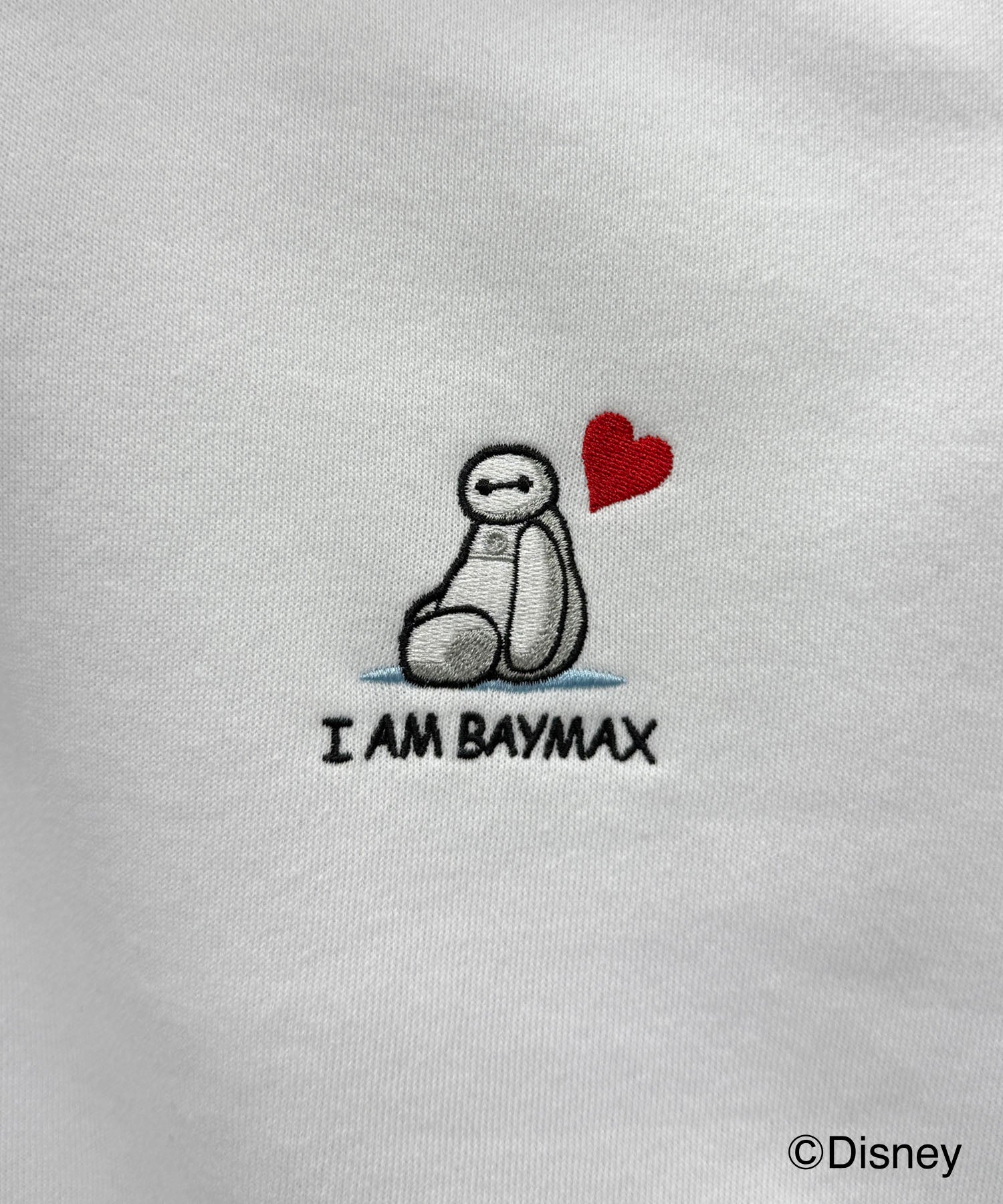 【Disney / ディズニー】ベイマックス ワンポイント刺繍 ビッグシルエットプルオーバー クルースウェット