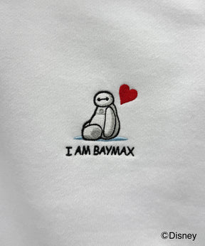 【Disney / ディズニー】ベイマックス ワンポイント刺繍 ビッグシルエットプルオーバー クルースウェット