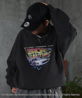 【Back to the future / バックトゥザフューチャー】ヴィンテージライク レトロ映画 プリントスウェット