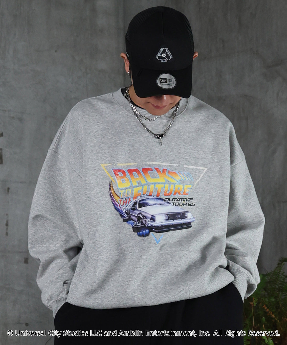 【Back to the future / バックトゥザフューチャー】ヴィンテージライク レトロ映画 プリントスウェット