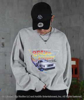 【Back to the future / バックトゥザフューチャー】ヴィンテージライク レトロ映画 プリントスウェット