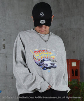 【Back to the future / バックトゥザフューチャー】ヴィンテージライク レトロ映画 プリントスウェット